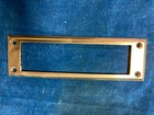Vintage  Antique Solid Cast Brass Inside Door Letter Postal Slot Plate W  Screws