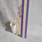 Vintage Ceramic Lady Vase Figurine Roses Victorian Style Dress Pink Blue Basket 