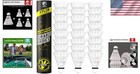 Versatile 12-pack Badminton Shuttlecocks For Training - High Control   Stability