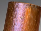 Vintage Loetz Or Rindskopf Art Glass Vase Bottle Form Dimpled Bohemian Orange
