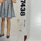 1981 Mccall s 7438 Dress Size 7 Vintage Sewing Pattern