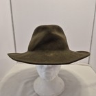 Vintage Bsa Boy Scouts Of America Scout Leader  Fur Felt Green Fitted Hat   