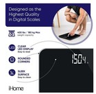Digital Battery Powered Bathroom Scale 397 Lbs  Black