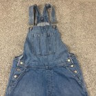 Gap Overalls Women Medium Wash Blue Denim Cotton Jean Slouch Bib Workwear Ladies
