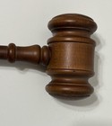 Vintage Wooden Gavel - Meetings   Judges   Auctioneers 10 Inches
