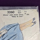Vtg 1955 Mccalls Sewing Pattern  3260 Uncut Party Dress Size 15 Junior Misses