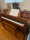 Everett Vintage Upright Piano-excellent Cond  With Bench  3 Pedals  Satin Walnut