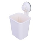 Suction Cup Toothbrush Holder Wall Mounted Bathroom Organizer Toothpaste Rack   