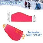 Ear Warmer Headband  Winter Stretchy Running Sweatband  Rose Red