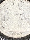 1843 Seated Half Dollar