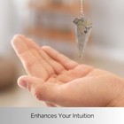 Pyrite Pendulum Crystal Stone  Faceted Pendulum Divination Tools  Dowsing