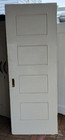Antique Victorian Salvaged Solid Wood Interior Door 4 Panels Framed- 30  X 80 