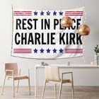Rest In Peace Charlie Kirk Tapestry  Memorial Wall Banner Decor  60x40 Inch