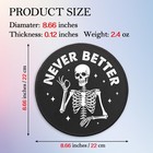 Kangyuso Funny Skeleton Skull Round Mouse 8 7l X 8 7w Inches  Never Better