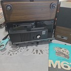 Vintage Kodak Instamatic M67 Movie Projector 8mm Super 8 Wood Grain  Metal Reel