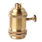 Brass Screw Thread Diy Light Socket Vintage Copper Edison Retro Pendant Lamp    