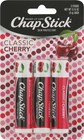 Chapstick Classic Skin Protectant Flavored Lip Balm 3 Count  0 45 Ounce   Red 