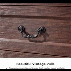 Modern Farmhouse 5 Drawer Dresser Chest Of Drawers Bedroom Solid Wood Cherry 50 