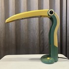 Green Toucan Table Lamp By H  T  Huang 1980s Vintage Mid-century Modern Light