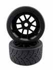 Powerhobby 1 8 Gripper 42 100 Belted Mounted Tires 17mm Black Wheels V2
