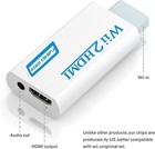 Portable Wii To Hdmi Wii2hdmi Full Hd Converter Audio Output Adapter Tv Black