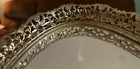 1950s Vintage Hollywood Regency Vanity Mirror Tray  Filgree  Felt Backing