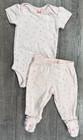 Baby Girl Clothes Carter s Newborn 2pc Pink Flower Footed Outfit