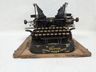 Antique Oliver Standard Visible Writer Batwing Typewriter No  3 Oak   Metal Case