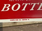 1950s Coca Cola Tin Sign License Plate Booster Original Scioto Sign Co Embossed
