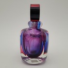 Fifth Avenue Crystal Sommerso Glass Perfume Bottle Amethyst Blue Lavender