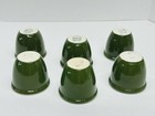 Vintage Hall Restaurant Ware Ramekins Custard Cups  351 Dark Green Set Of 6