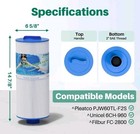 Pool Spa Hot Tub Filter For Pleatco Pjw60tl-f2s Jacuzzi J300 J400 6ch-960 2 Pack