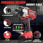 Cordless Impact Wrench 1 2  For Milwaukee 18v Battery  1600ft-lbs 2200n m  High