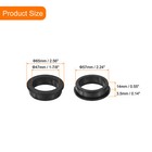 2pcs Rubber Grommets 2-1 4  Drill Hole  1-7 8  Id Top Hat Hole Plug Grommet