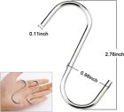 20 Or 40 Pack S Hooks - Stainless Steel Heavy Duty S Hooks For Hanging Pots Pans