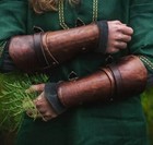 Medieval Viking Arm Guard Armor Cuff Genman Leather Bracer Knight Battle Gen