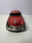 Vintage 1950s Tin Litho Friction Made In Japan Red Car Family With Hitch On Back