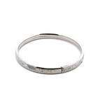 5 5   x4 8mm 925 Sterling Silver Split Bangle Child   s Bracelet  6 3g