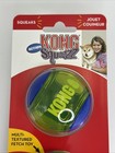 Kong Squeezz Action Ball Medium Blue 3 Pack Squeaky Dog Fetch Toy 