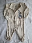 Carter s Wonder Nation Newborn 3pc Cotton Footed Zip Sleepers Beige blue gray