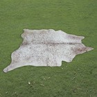 Hair On Cowhide Rug Real Cow Leather Skin Floor Carpet Natural Rug 65x60  Cc1341
