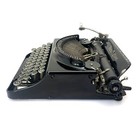 1939 Remington Deluxe Junior Typewriter Case Antique Portable Classic Black Vtg