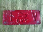 1949 Rhode Island Volunteer Fireman License Plate Ri Firefighter Tag Fire Dept