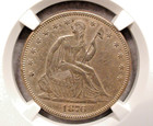 1876 Seated Half Ngc Unc Details 50c Half Dollar Coin