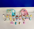 Vintage Playskool Flip N Fancy Lot 9 Dolls Bed Laundry Accessories 1991