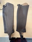 Ariat Half Chap Brown Leather - In Excellent Used Condition 