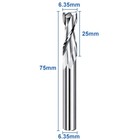 1 4  Diameter Upcut Spiral End Mill Cnc Router Bit 1 4   Shank Cutter 1 Pc