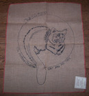  cat   His Tail  Mcgown Collection Rug Hooking Pattern On Canvas round Chair Rug