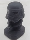 Hand Carved Black Obsidian Stormtrooper Figurine - Star Wars 3  Stone Statue