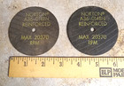 Lot Of 2 Norton   A36   014bn  Reinforced Cut   off Wheel--max 20 370 Rpm